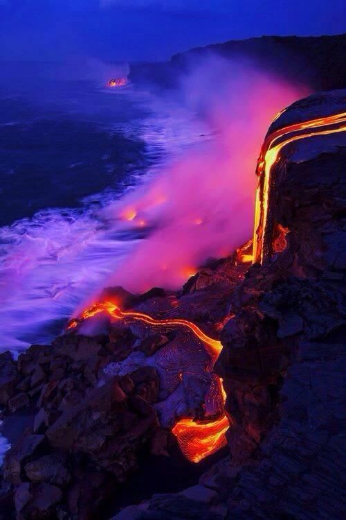 When lava meets the sea