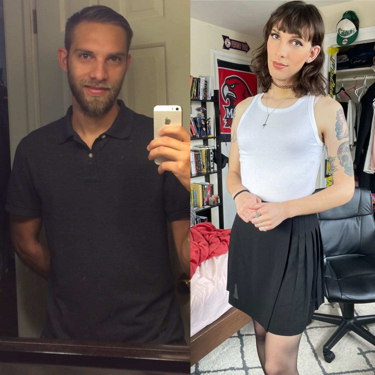 This is what drinking Oregon tap water did to me. Ya gotta be careful out there, kids. (MTF 14mos HRT). I’m open to questions!