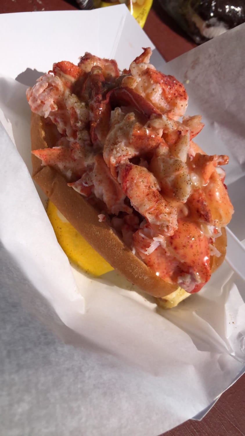 Lobster roll I had in Portland, Maine from a food truck. Best thing I’ve ever had.