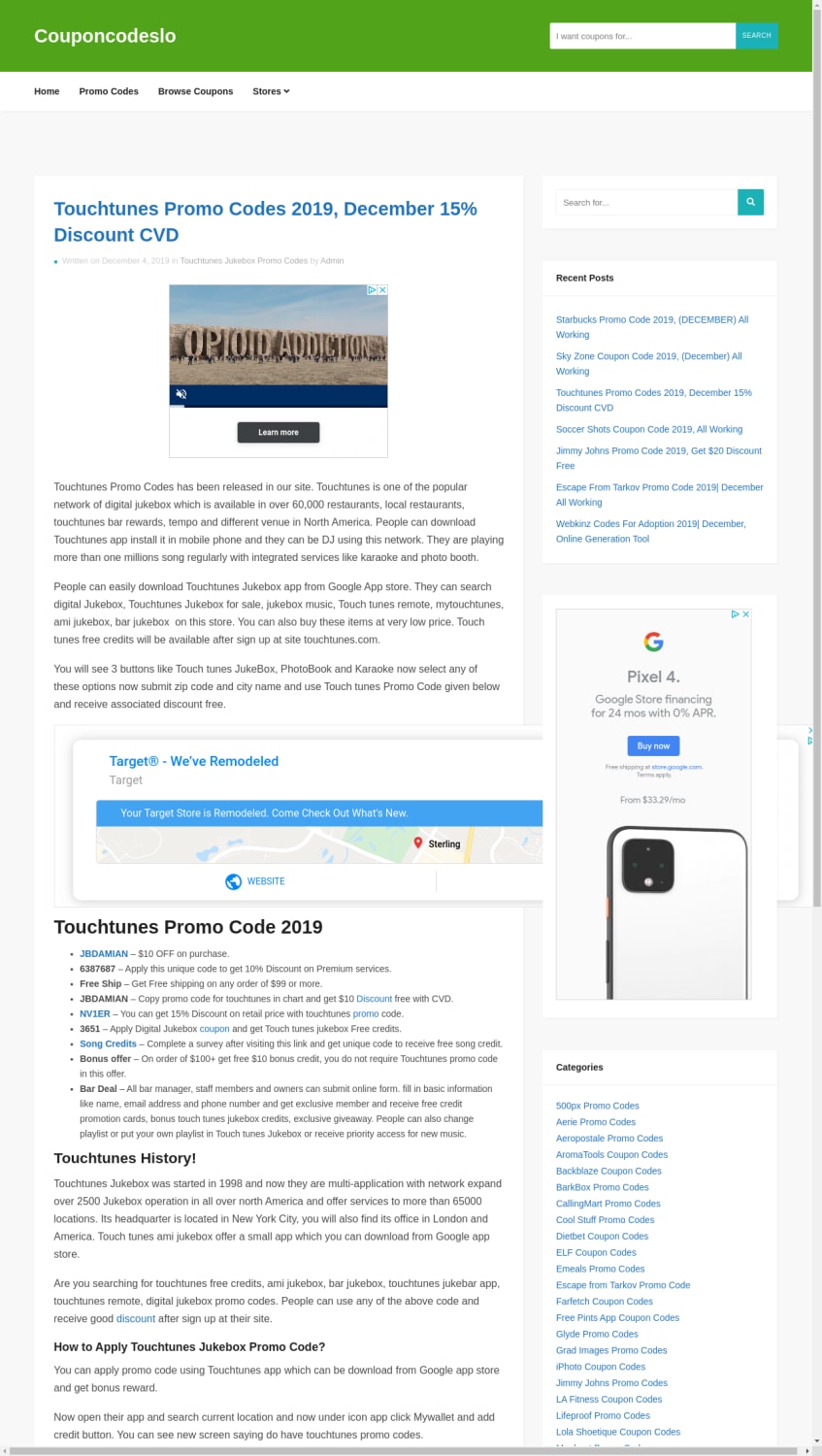Mix · Search Domain · couponcodeslo.com