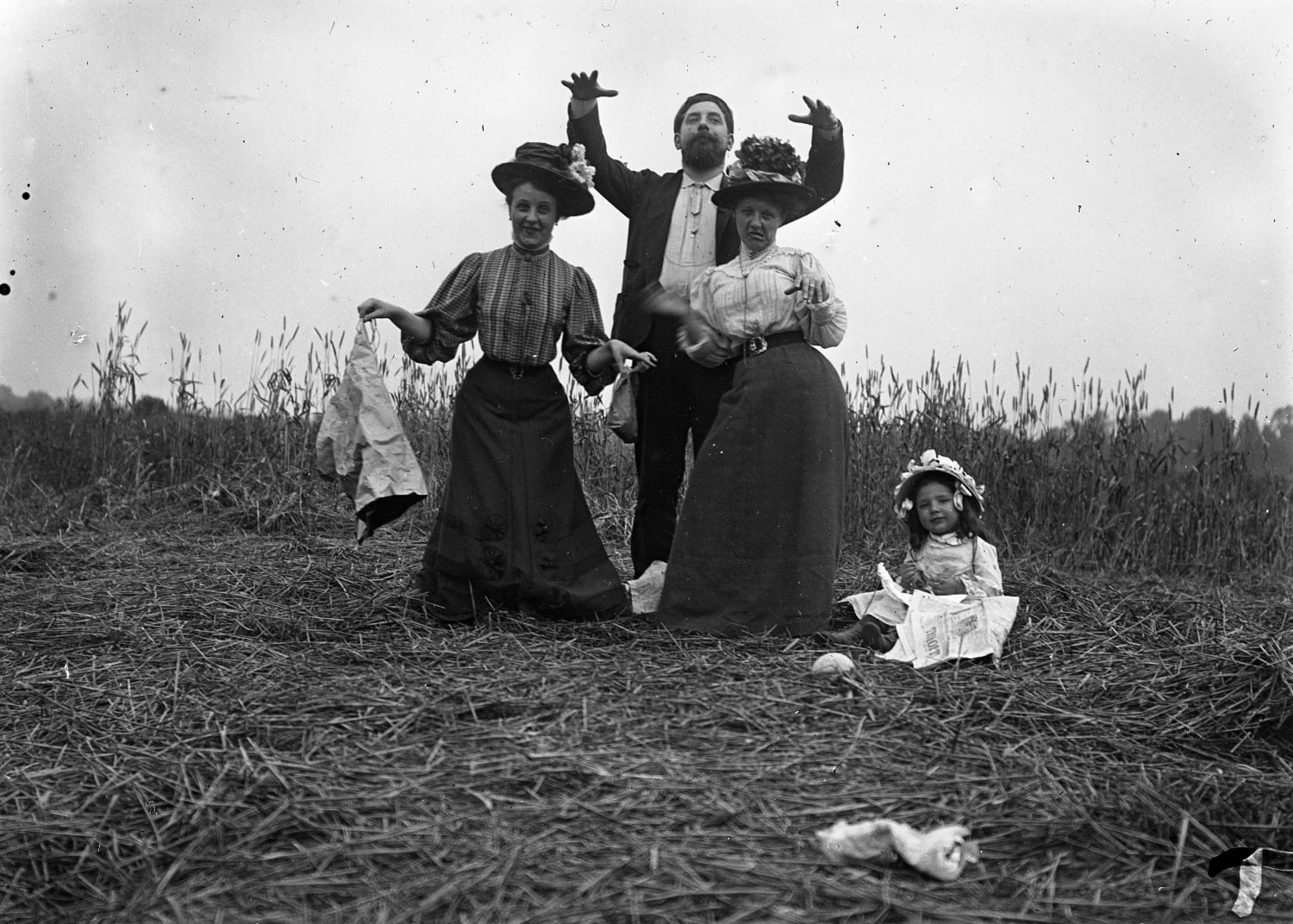 Family Picnic. 1900. France. Glass Negative. *Image My Own*
