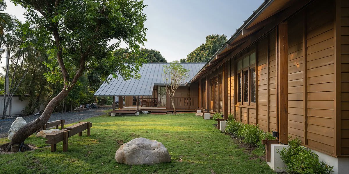 renovated 60-year-old house in thailand blends vernacular architecture + contemporary design