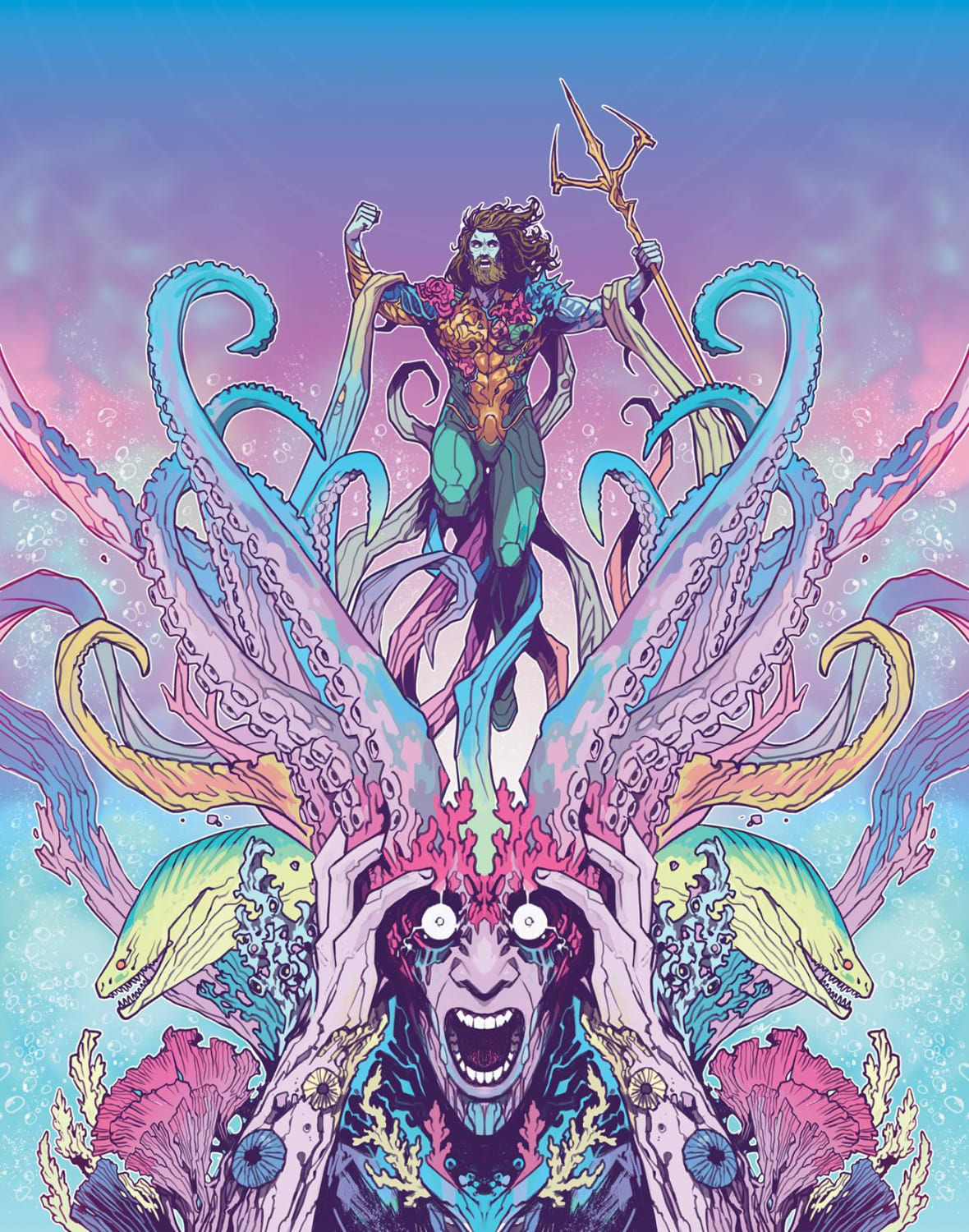 Aquaman: Andromeda #2 Variant Cover - Art by Caspar Wijngaard