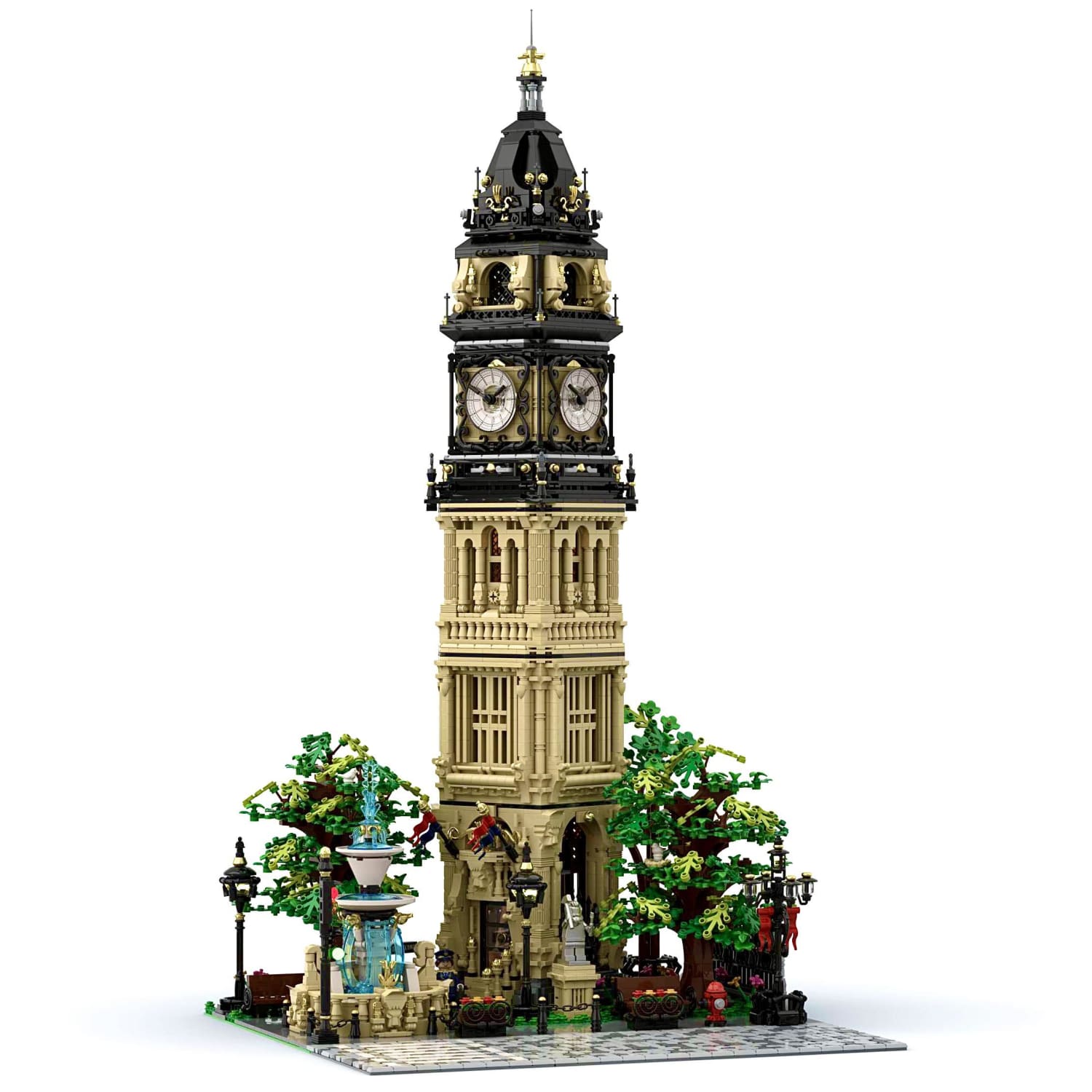 My real LEGO IDEAS miniworld 'The Clock Tower Park' - If 10,000 votes are reached, you could also get my LEGO miniworld.