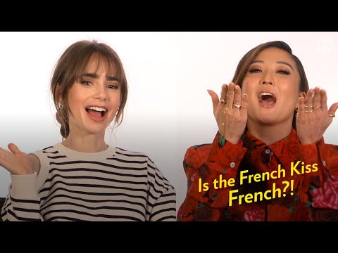Emily in Paris Stars Find Out if the French Invented French Kissing | POPSUGAR