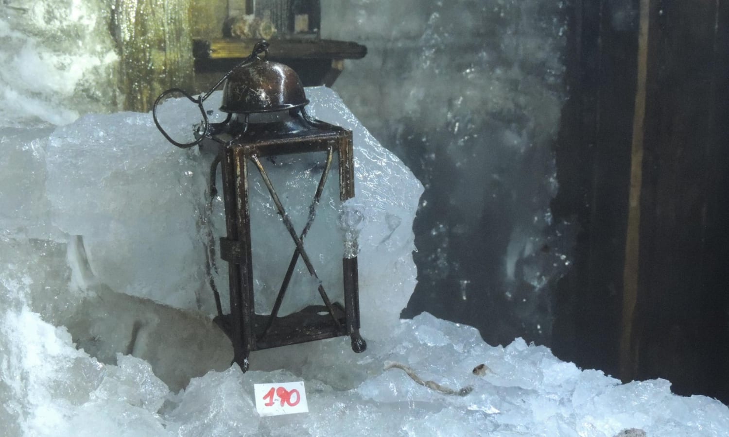 A lantern found at a cave barracks on Mount Scorluzzo, Lombardy. The accelerating retreat of glaciers in the Italian Alps are revealing artifacts from the WWI theater of operations .
