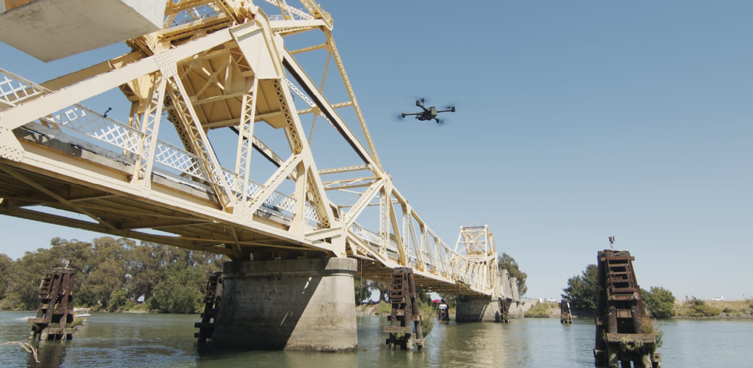 TIL that Drones are inspecting bridges more often these days and offer automation, speed, and safety improvements, but most inspections are still done with conventional methods.