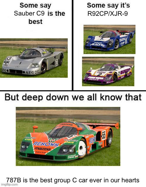 Made a meme about our most favourited Group C LMP in Gran Turismo history