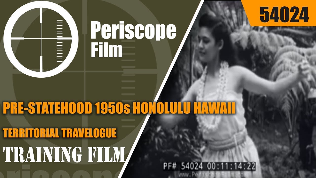 PRE-STATEHOOD 1950s HONOLULU HAWAII TERRITORIAL TRAVELOGUE 54024
