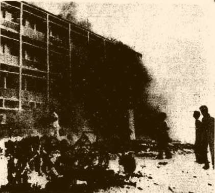 OtD 18 Sep 1963 a crowd of thousands burned down the British Embassy in Jakarta, Indonesia, in protest at the colonialism of the creation of Malaysia two days earlier, and also attacked the ambassador's residence.