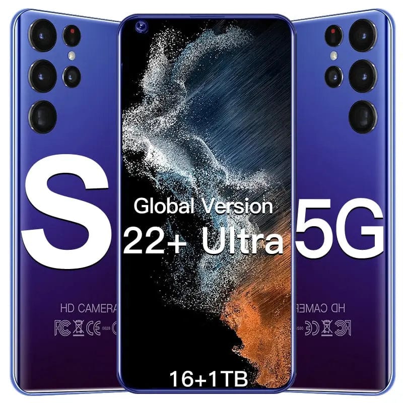 2022 New Global Version S22 Ultra Smartphone Unlock 16GB Cell Phone Mobile Phones 5G