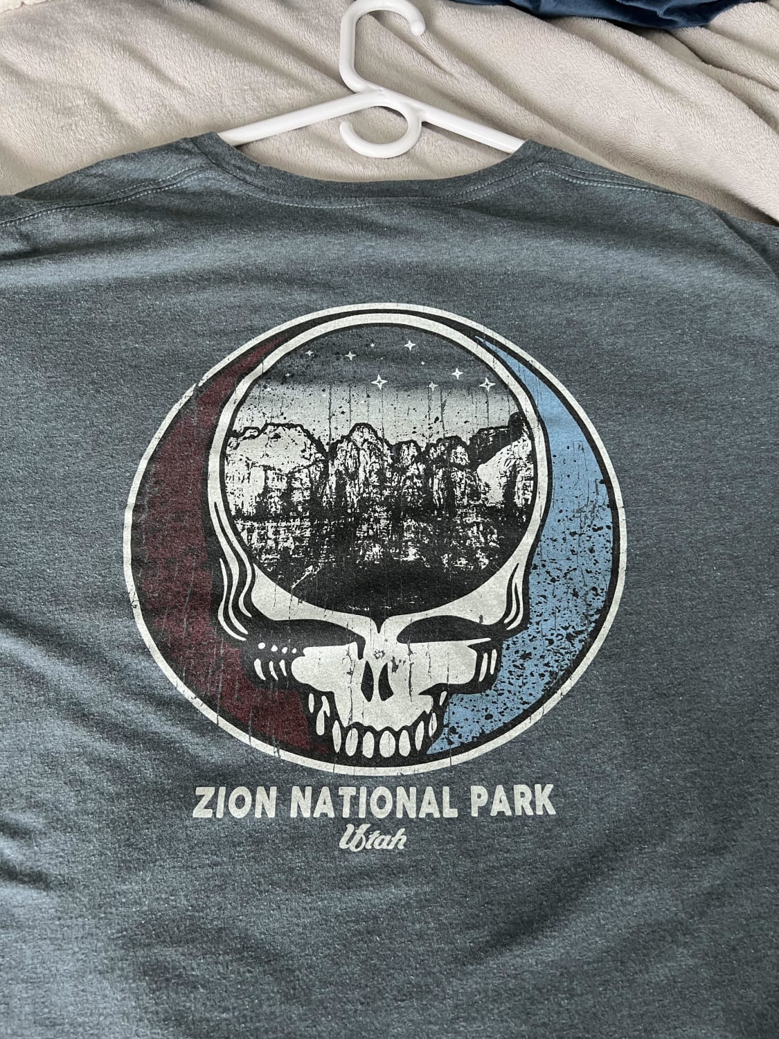 For my Deadhead and Hiking friends out there. Why not combine the two hobbies? I actually got this at the Zion visitor center.