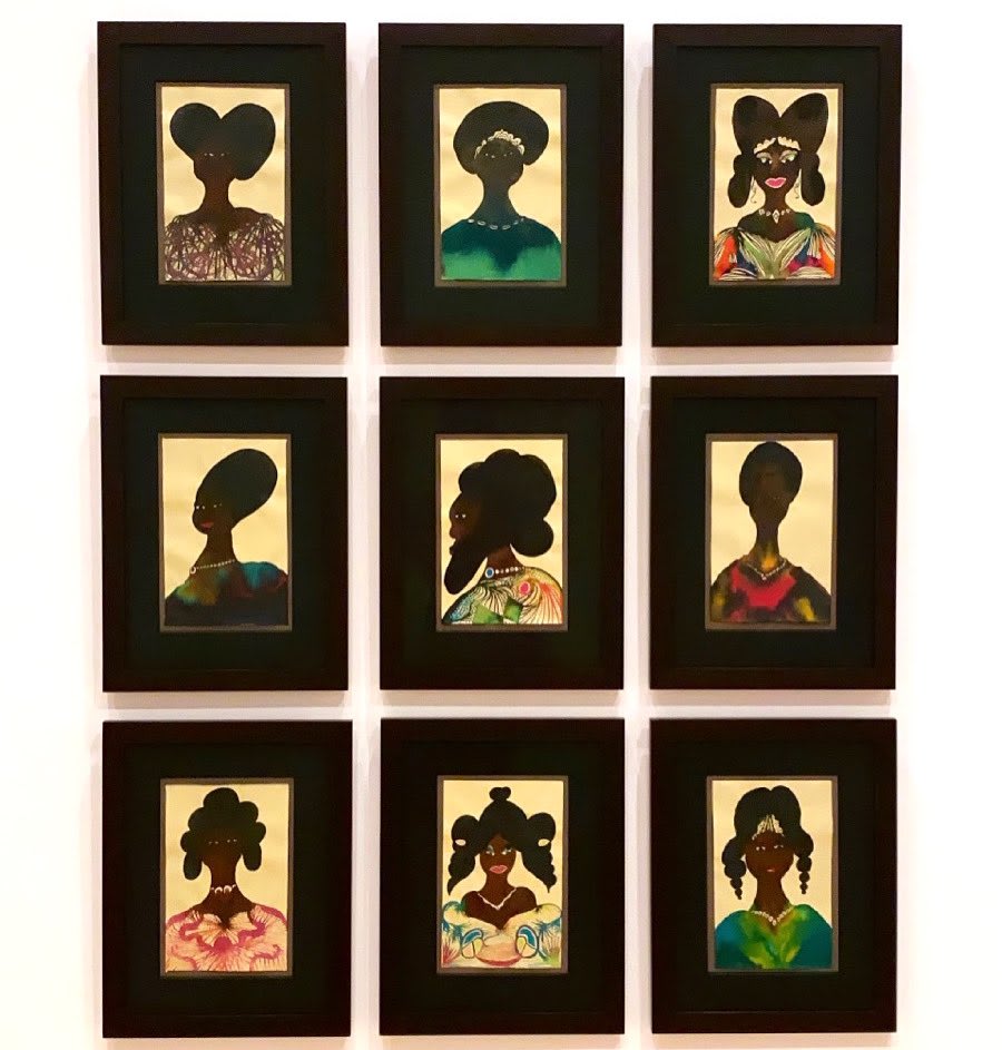 ChrisOfili on his Afro Muses: "It’s a bit like jumping on a trampoline in the morning to get started and get the energy flowing. I also do them at night as a little bedtime story… They give me a sense of completion and spontaneity that feeds into other works."