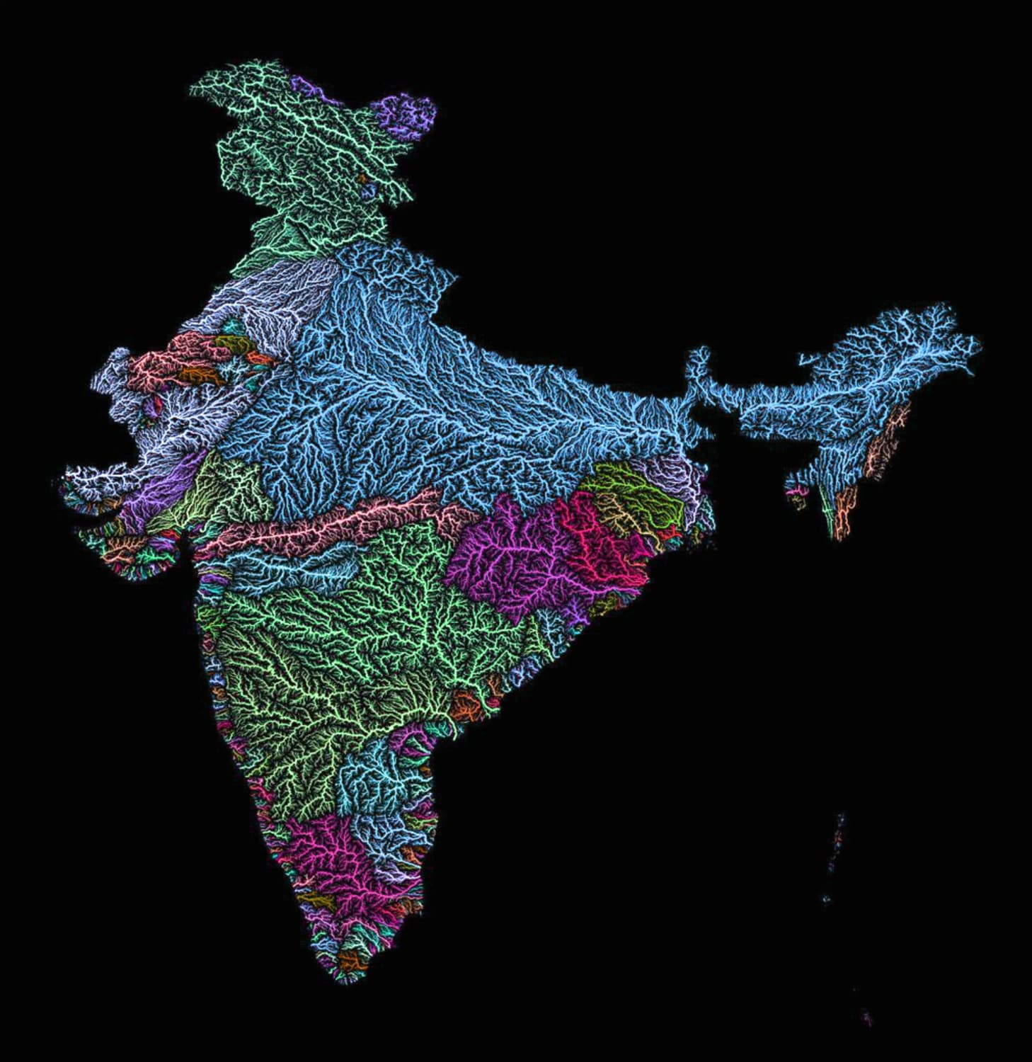 Watershed Map of India