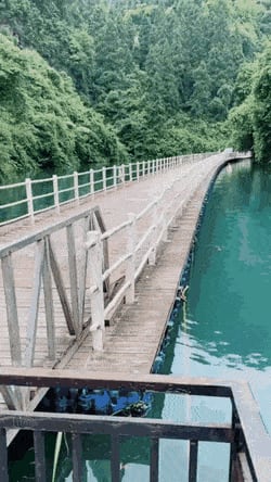 Floating Bridge In Enshi City In Hubei Province, China