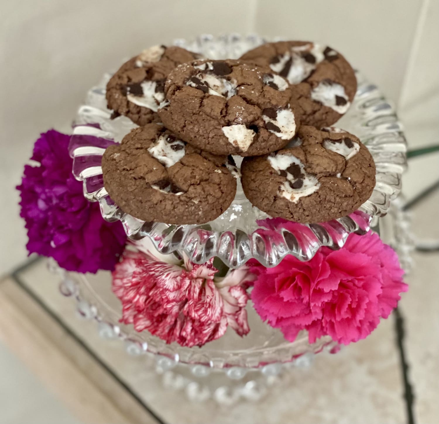 Peppermint Chocolate Fudge Cookies (Recipe)
