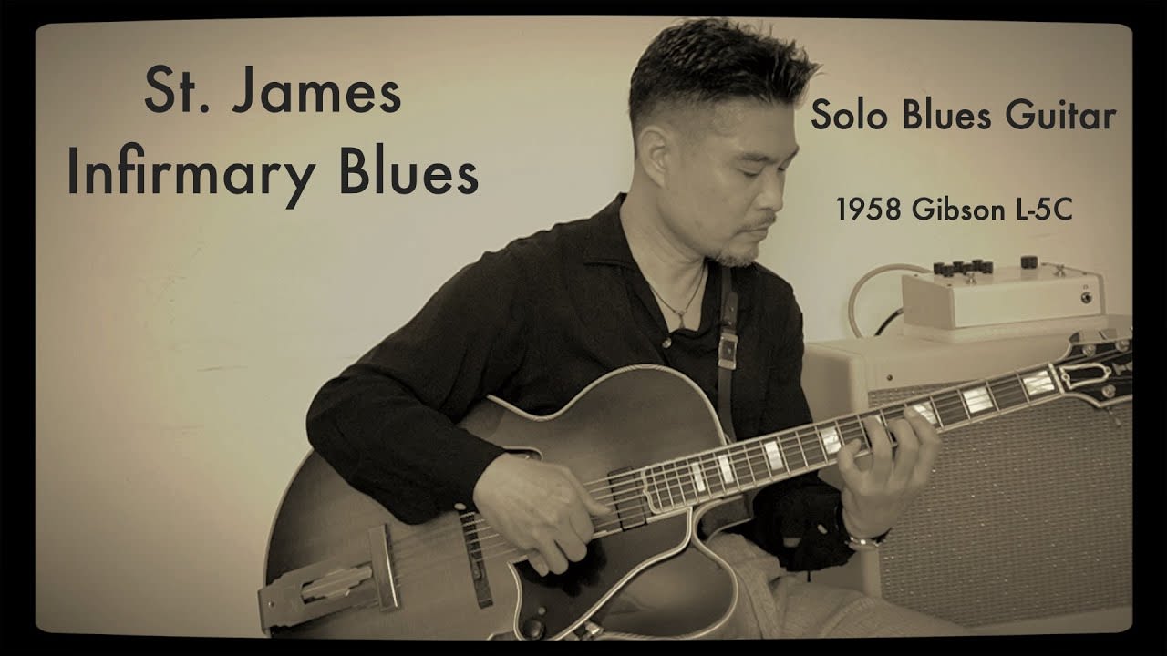 "St. James Infirmary" (traditional folk blues) Solo Jazz Blues Guitar Hideo Date
