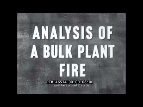 ANALYSIS OF KANSAS CITY PETROLEUM BULK PLANT FIRE 1959 46574