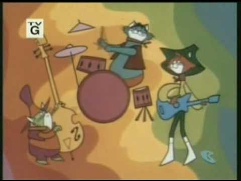 "Cattanooga Cats" (1969) intro/theme - Hanna Barbera Sat. morning cartoon anthology show hosted by a swingin' hippie all-cat rock band.