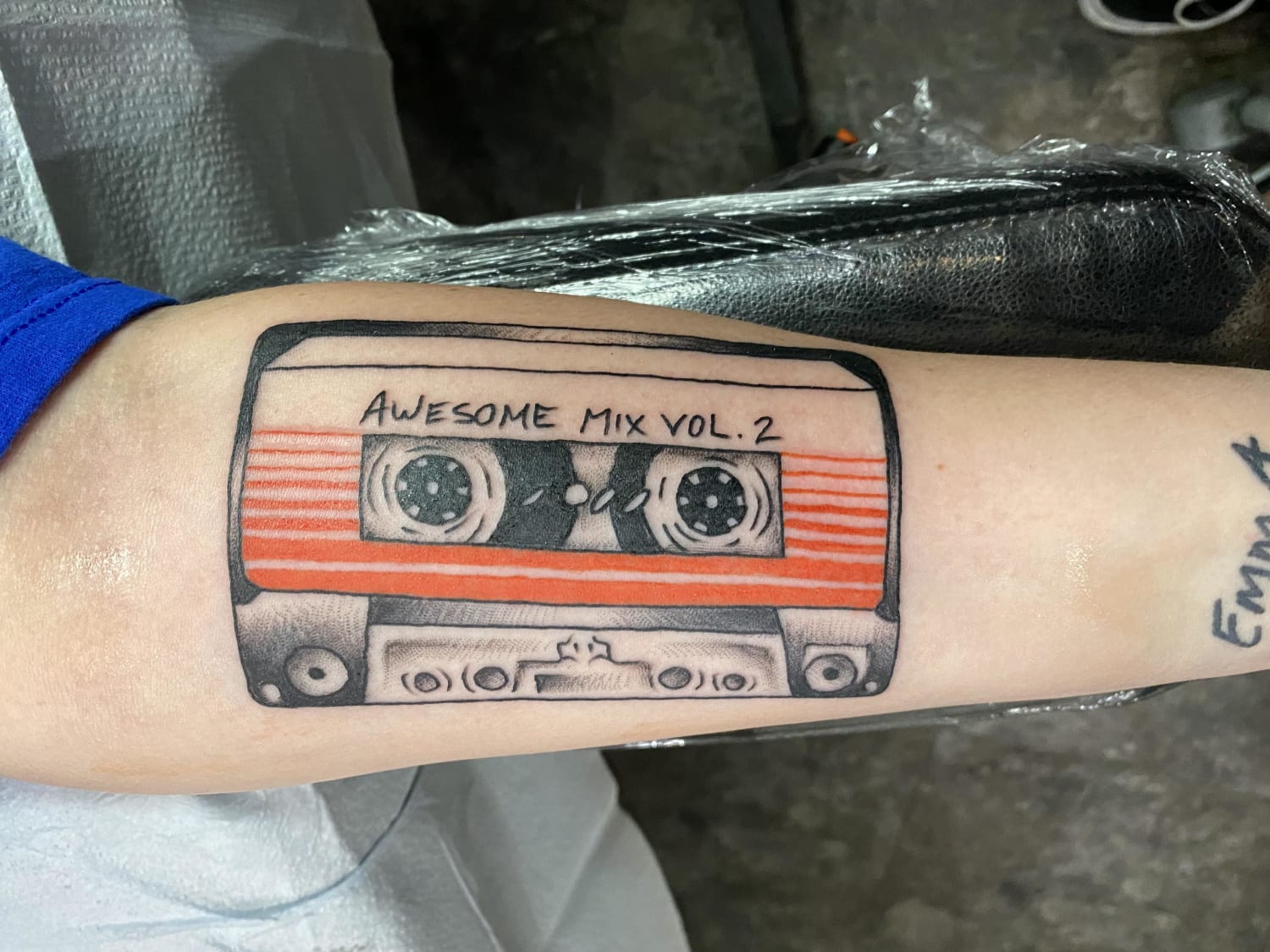 Guardians of the Galaxy Vol. 2 Mixtape Tattoo by Allie G at 805 Ink in Santa Barbara, California
