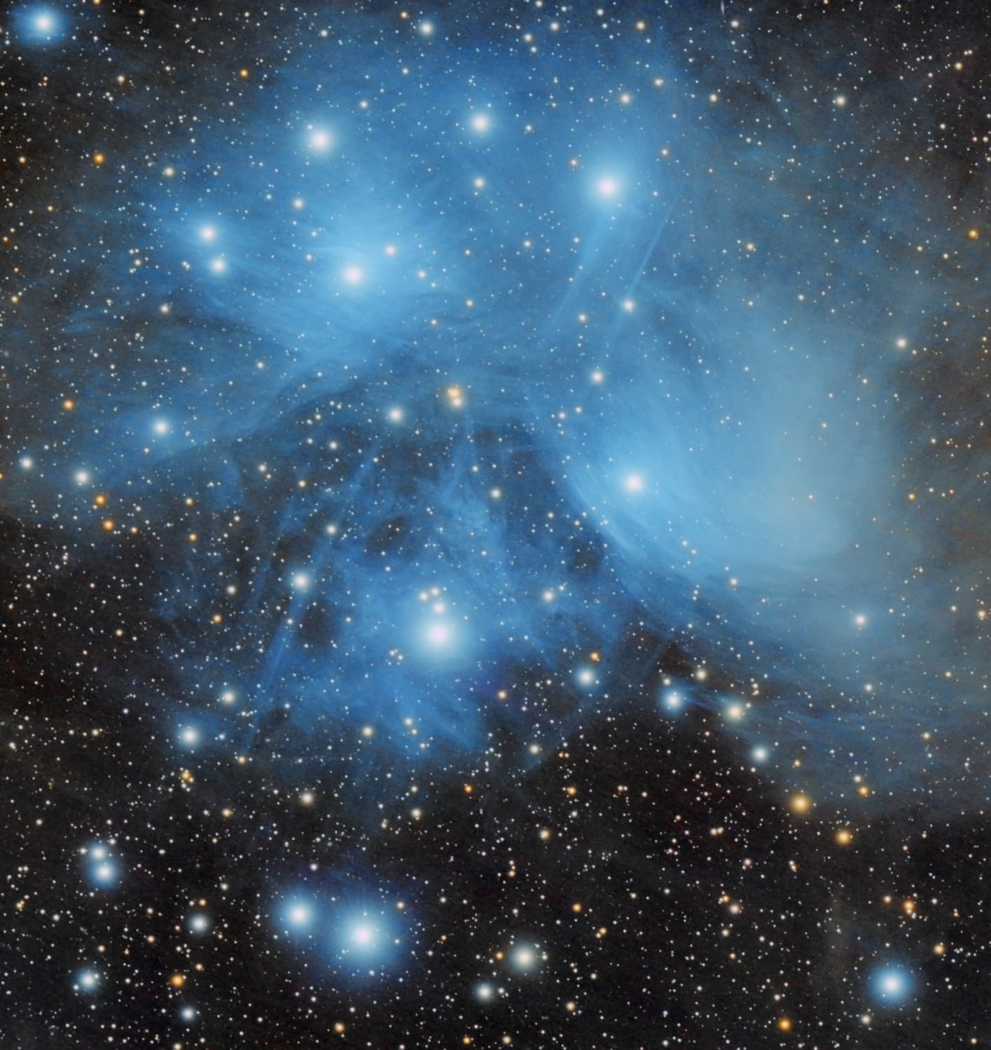The Pleiades Open star cluster - Messier 45