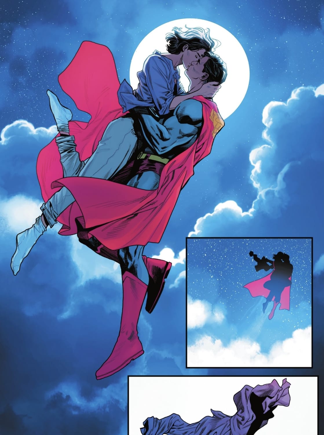 [Excerpt] Superman and Lois sitting in the sky (Action Comics 1035)