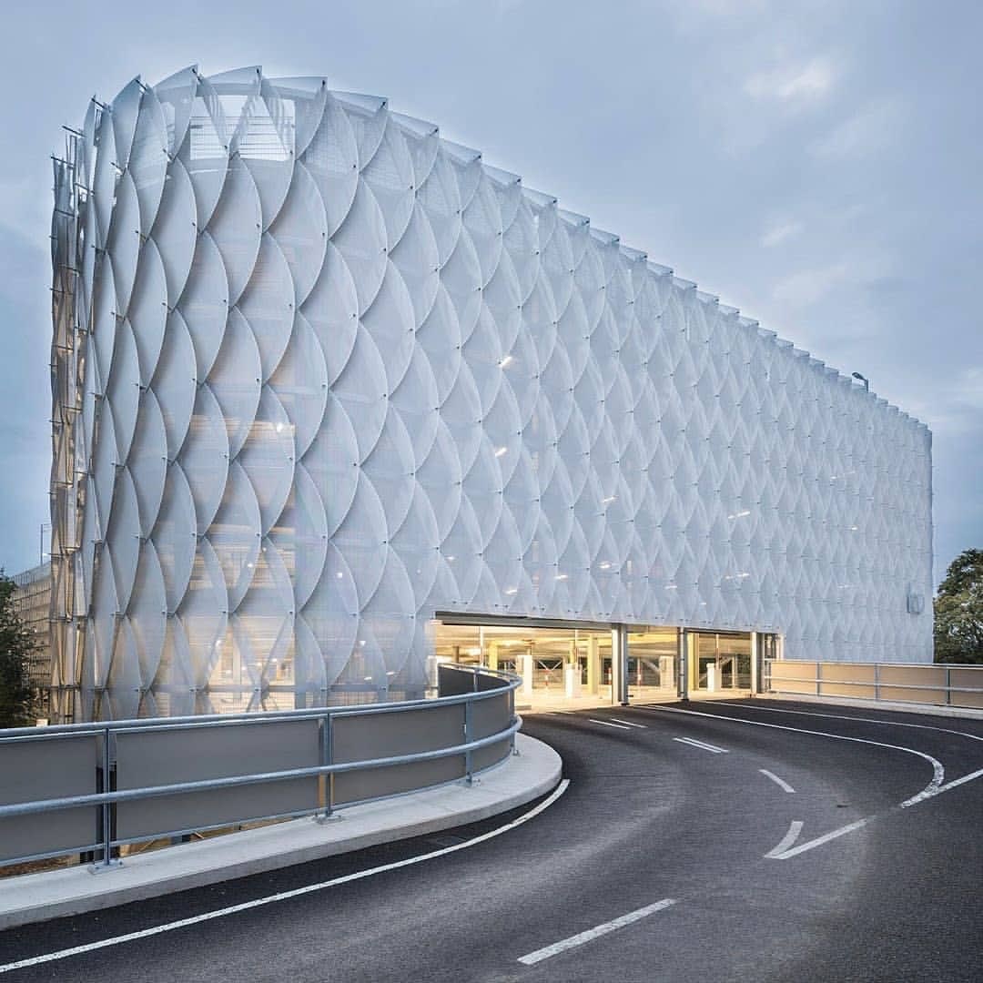 Car parking building in Cologne Germany