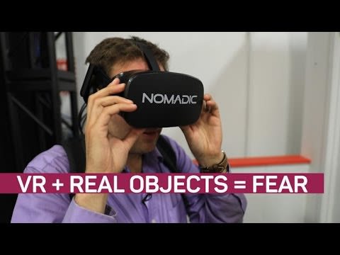 Feel the fear when real objects meld with VR (CNET News)