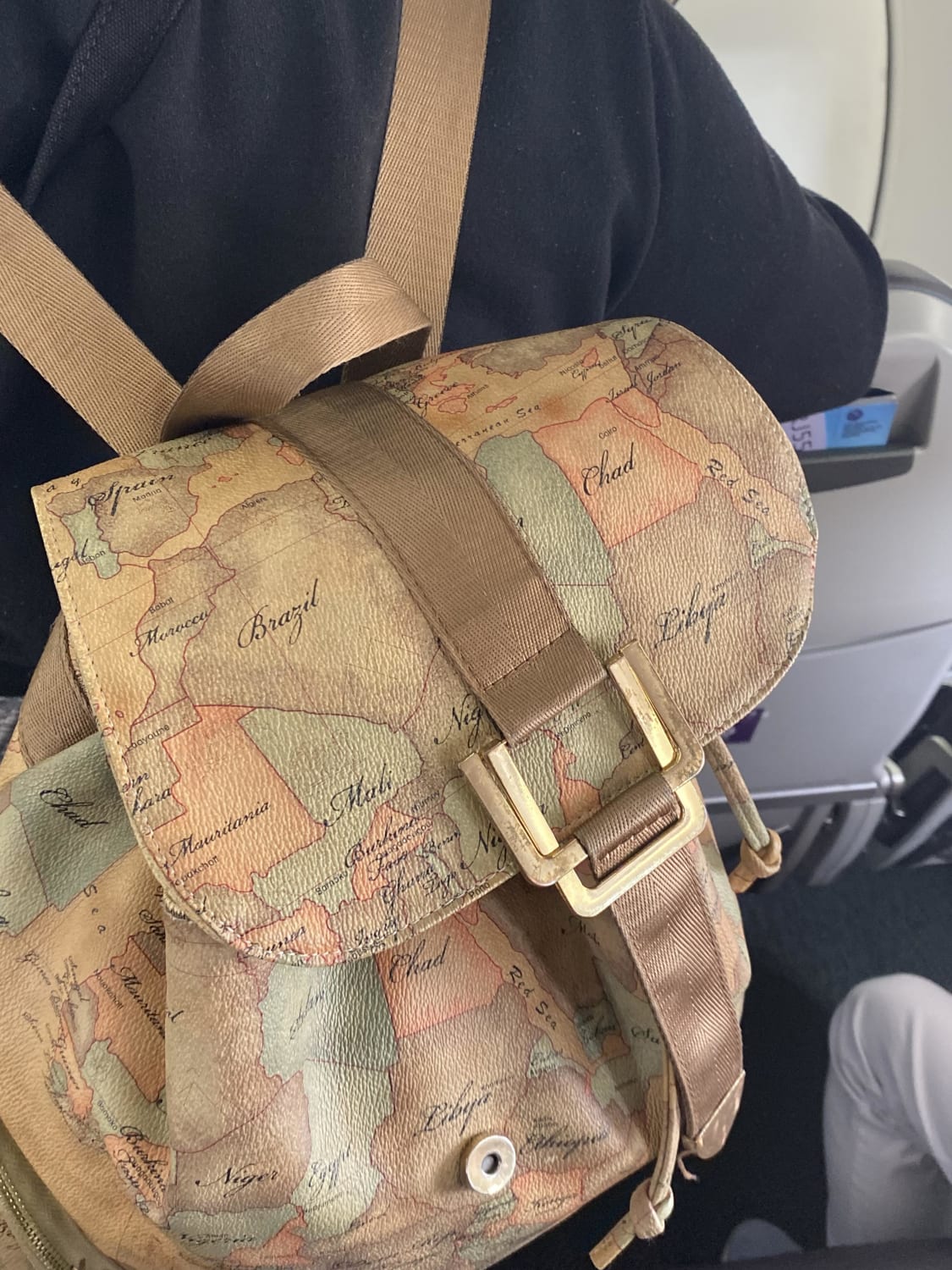 This hilarious map on a backpack