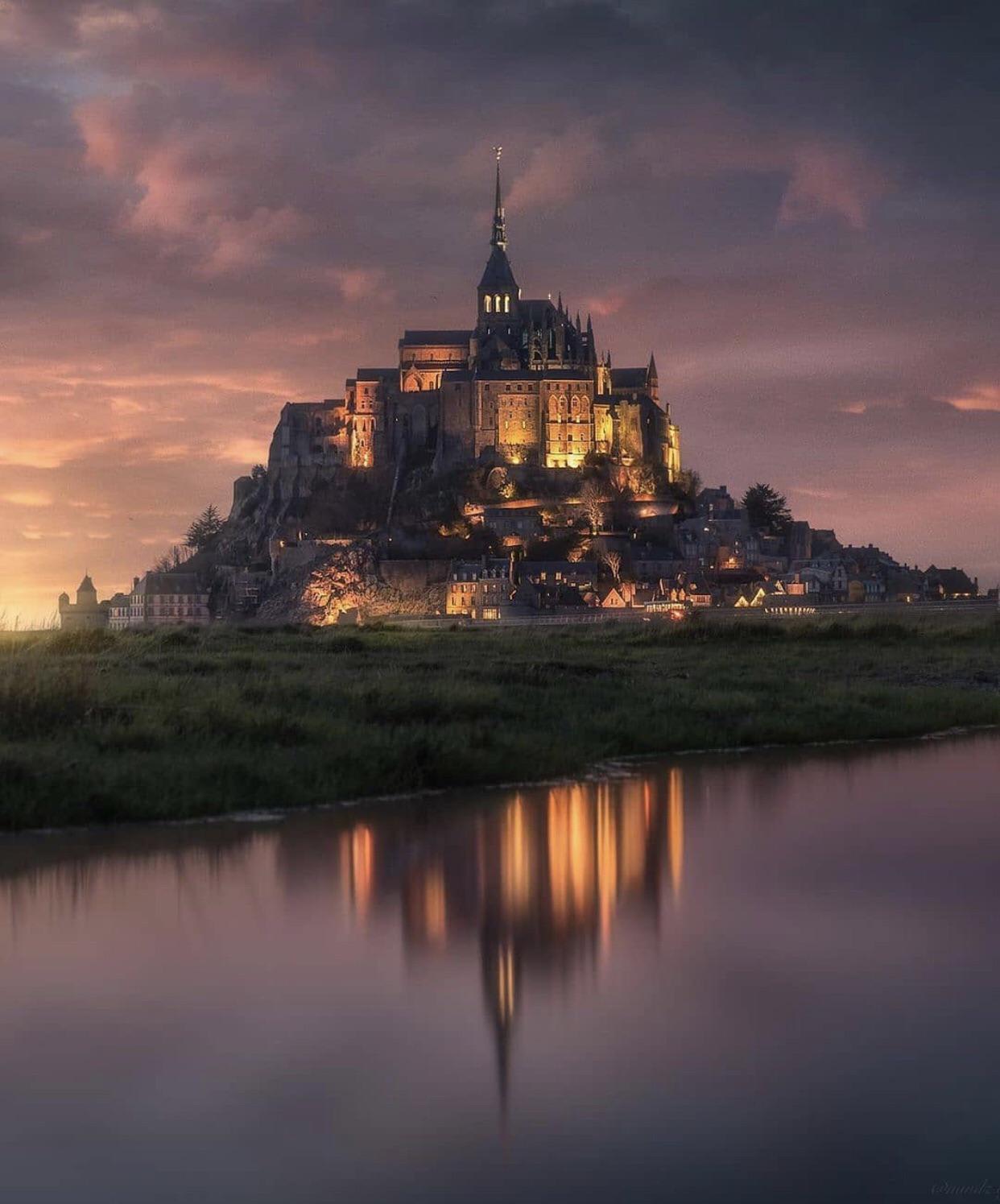 Mont Saint-Michel in France looks like the Disney logo In real life