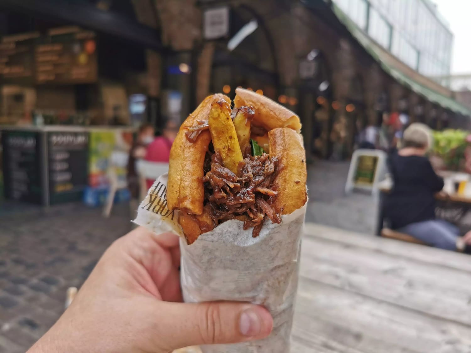 [I Ate] The Most British Street Food Imaginable: Yorkshire Burrito (Sunday Roast Wrapped In a Giant Yorkshire Pudding)