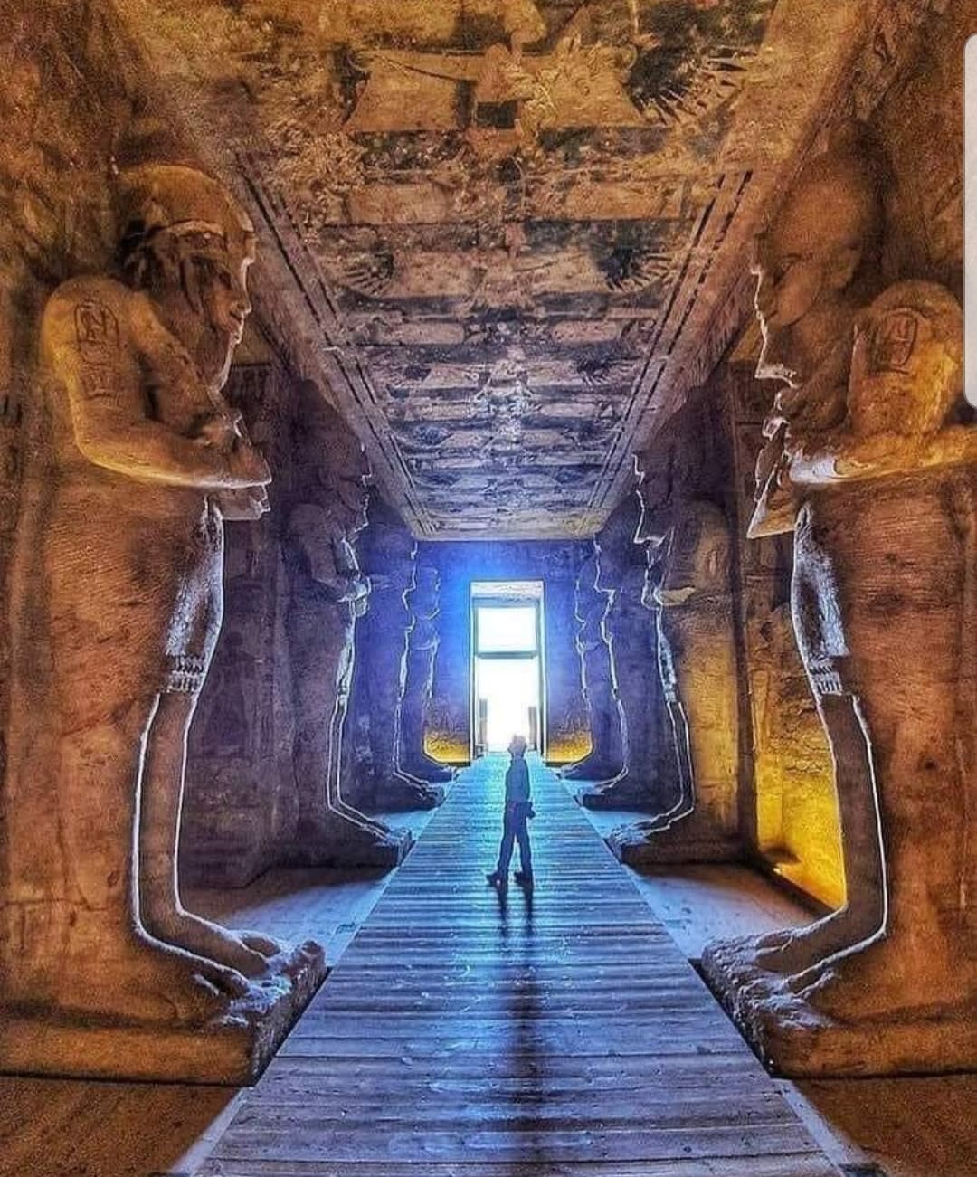 Old temple of king Ramses II in Abu Simbel - South of de Egypt...