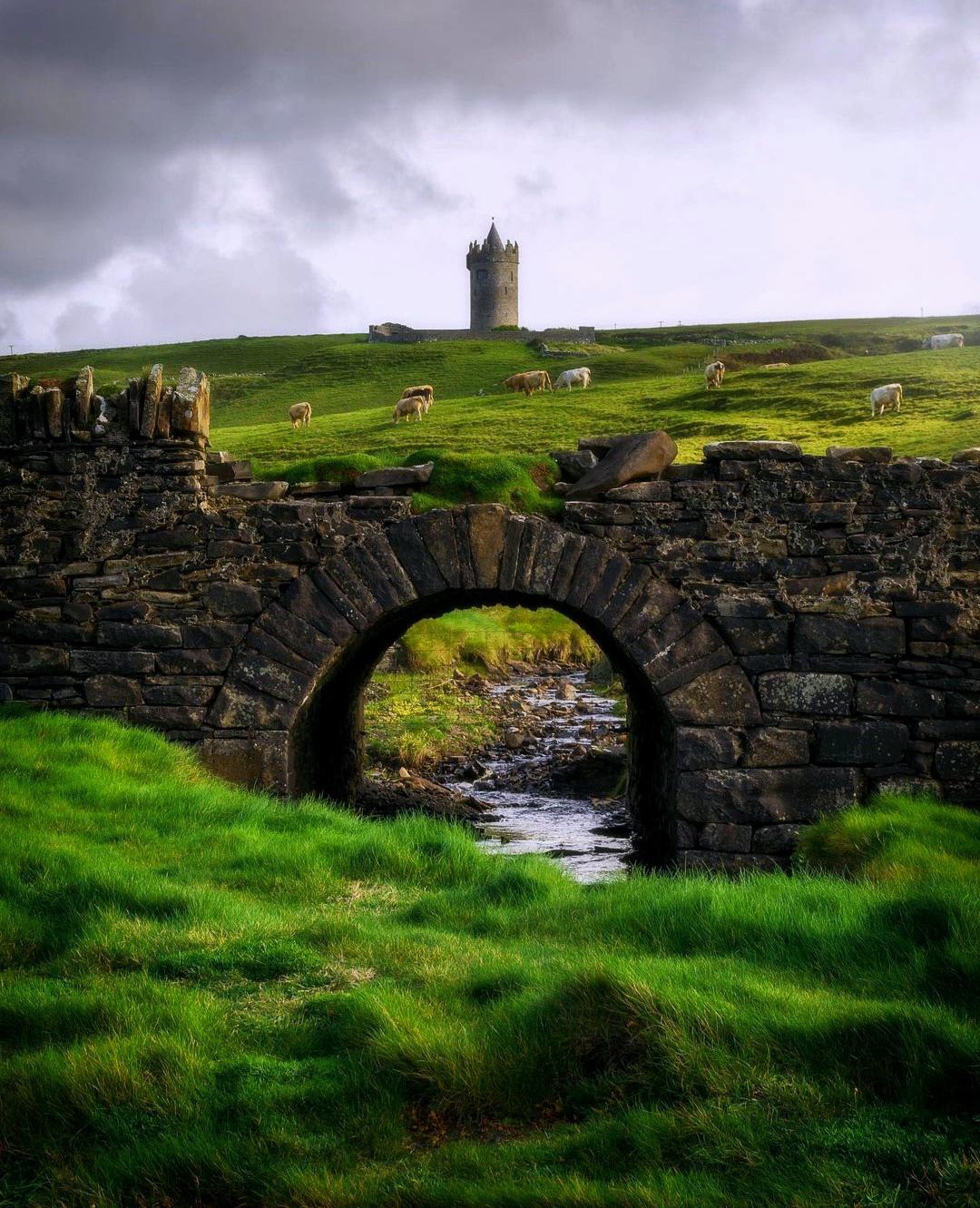 The 16th century Doonagore Castle in Clare, Ireland
