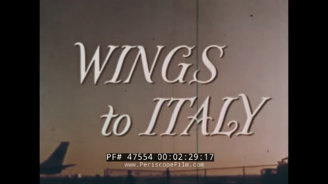 PAN AM AIRLINES "WINGS TO ITALY" 1960s ITALY VACATION TRAVELOGUE ROME, SARDINIA, FLORENCE 47554