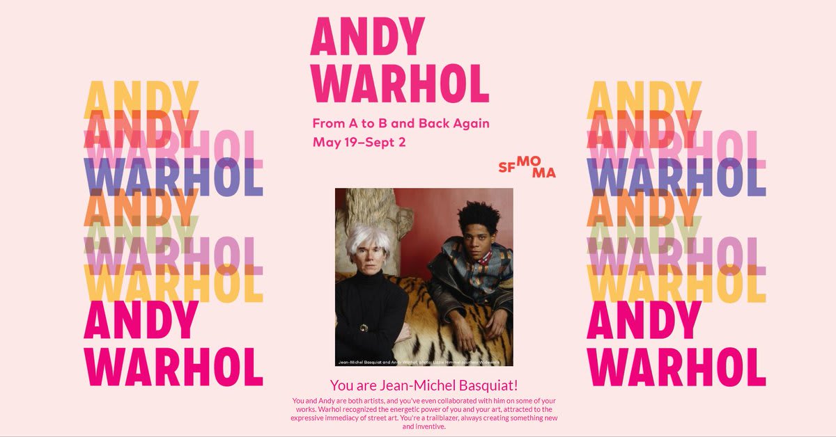 Before today's digital networks, Warhol's network was extensive, but did anyone know the real Andy? From Jean-Michel Basquiat to Valerie Solanas, take our quiz to find out who you may have been in Warhol's circle: https://t.co/7yKgjbp7D0 [: Lizzie Himmel, courtesy Widewalls]