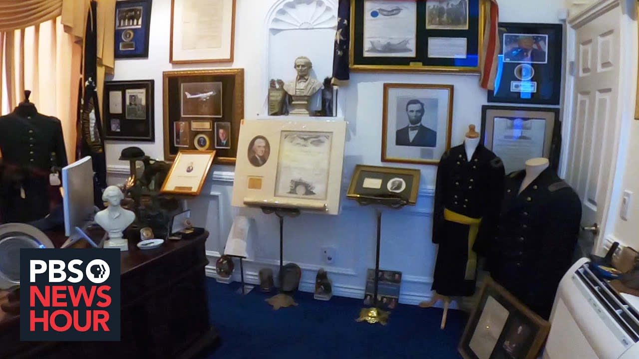 Roger Dangel's replica Oval Office holds historical artifacts that transcend time