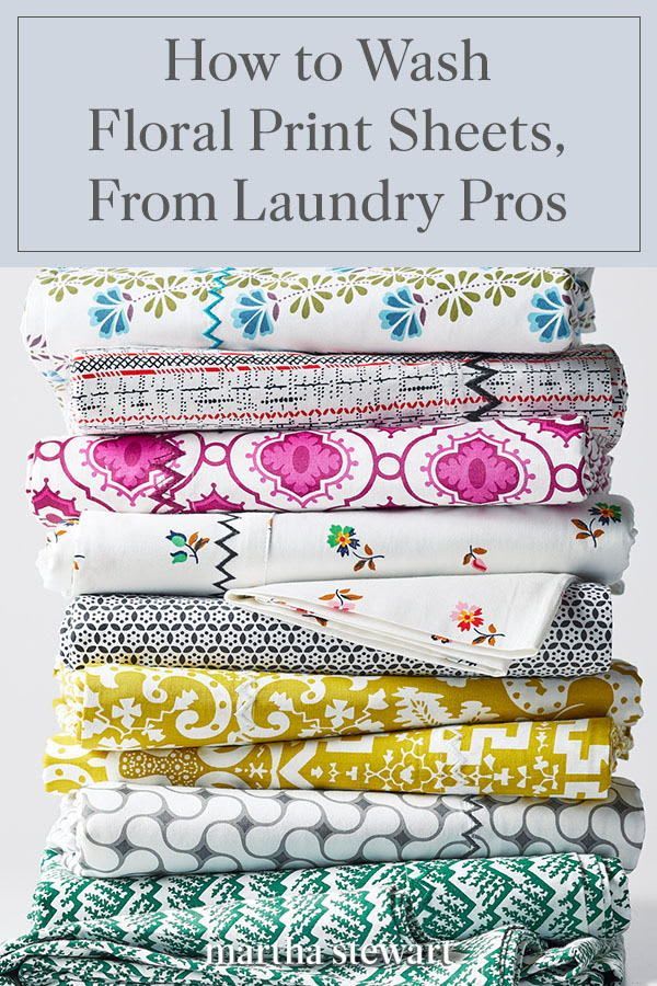 How to Wash Floral Print Sheets, From Laundry Pros