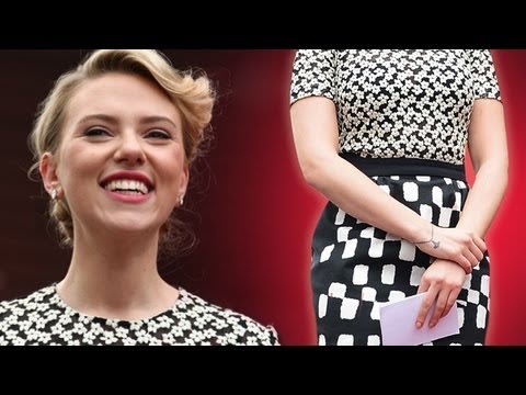 Scarlett Johansson's Hollywood Star on the Walk of Fame Dress!