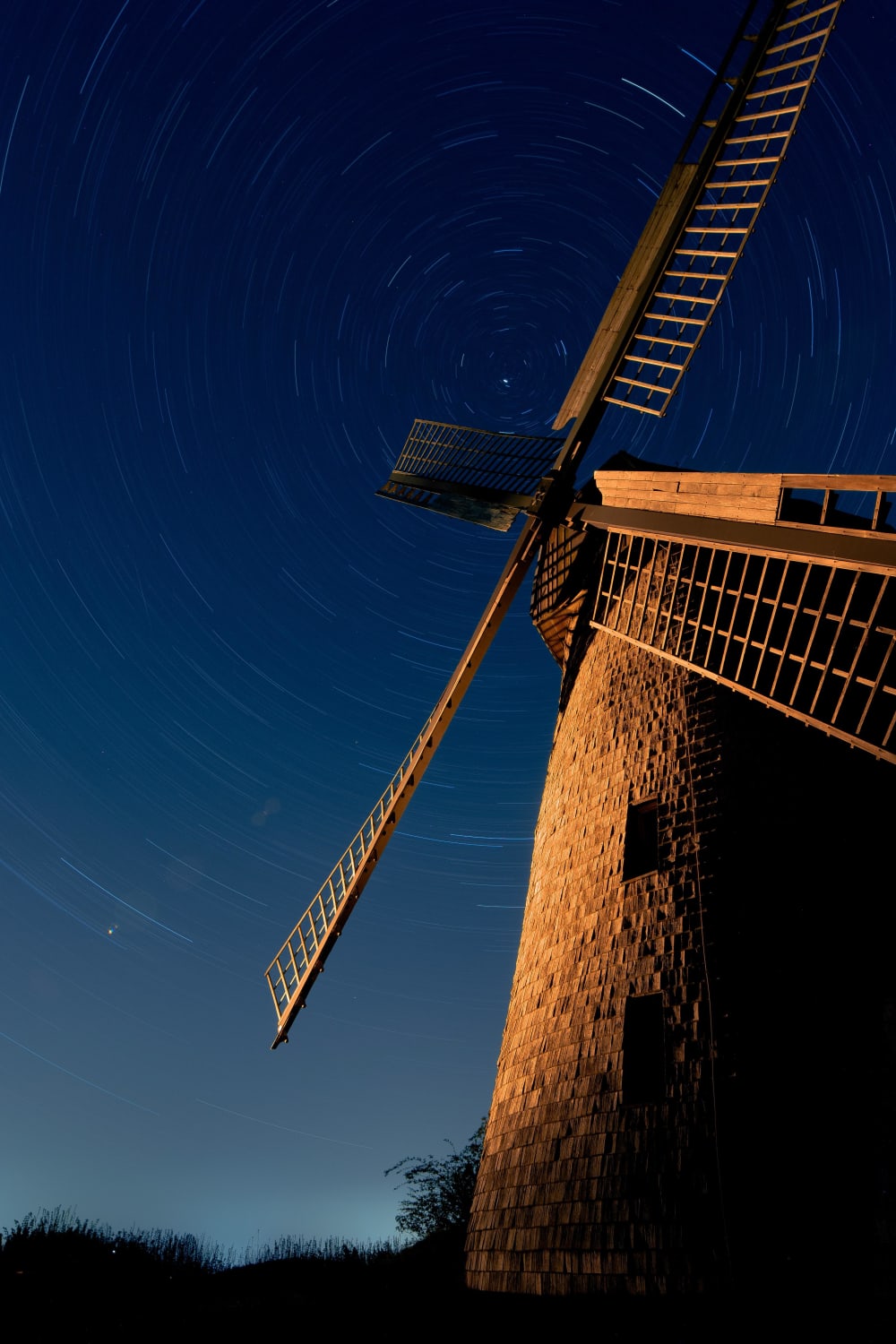 Windmill in the night