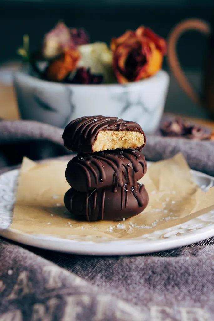 mini-batch protein peanut butter eggs, recipe makes only 3