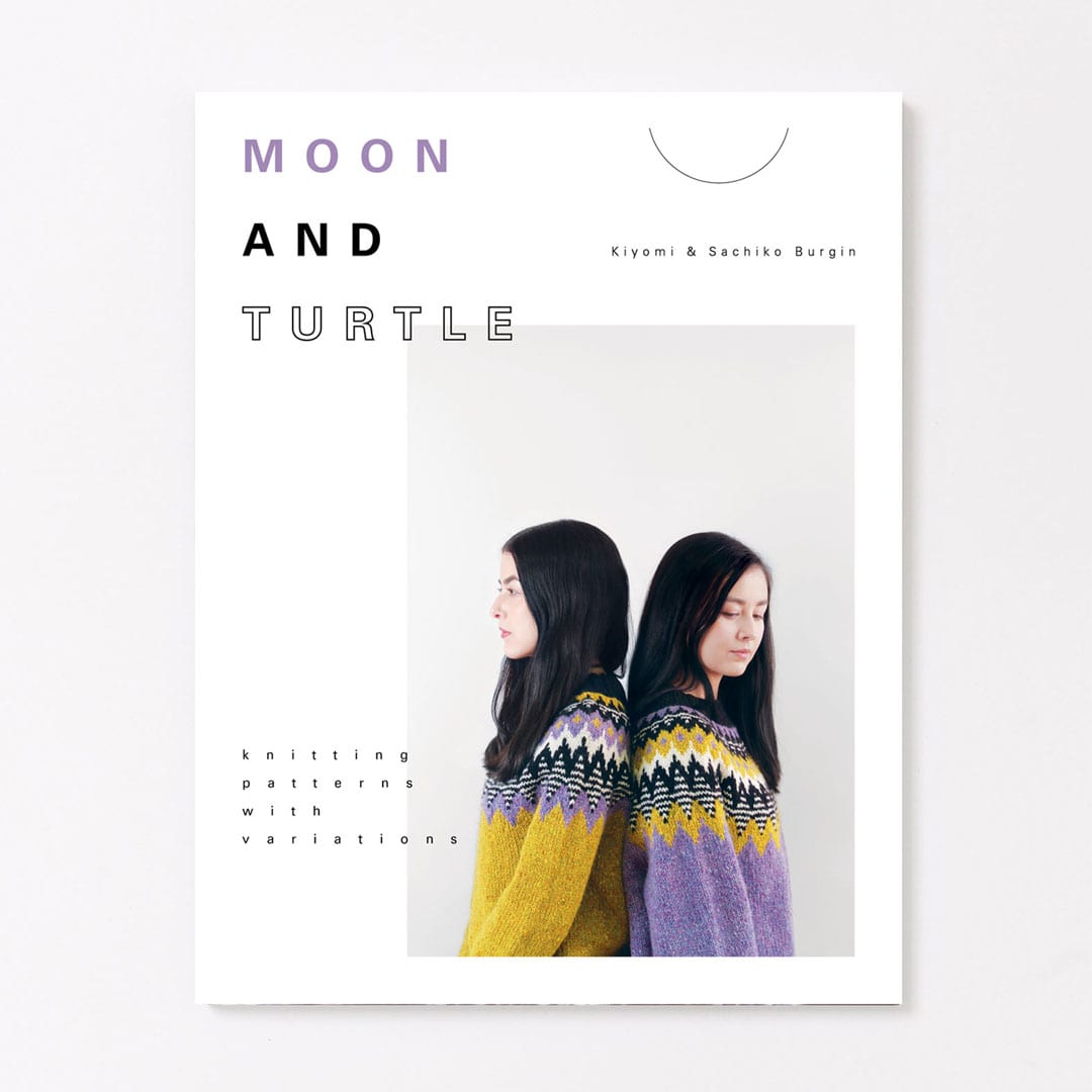 Say hello to your new favourite designer duo, Sachiko + Kiyomi Burgin! 👋🏽 We’ve long admired the twins’ talent to infuse unique and contemporary design details with classic knitwear styles, and we’re honoured to publish their first collaborative book, Moon and Turtle!