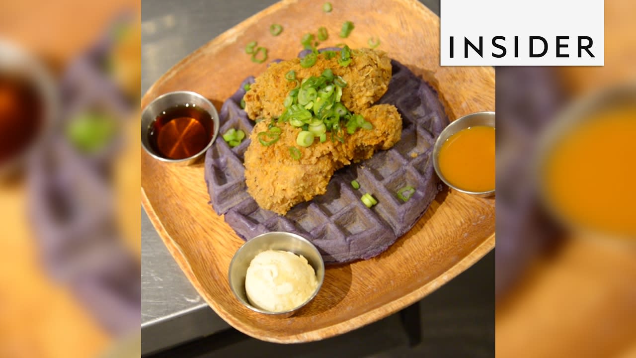 Chicken & ube waffles are a staple at this Toronto restaurant