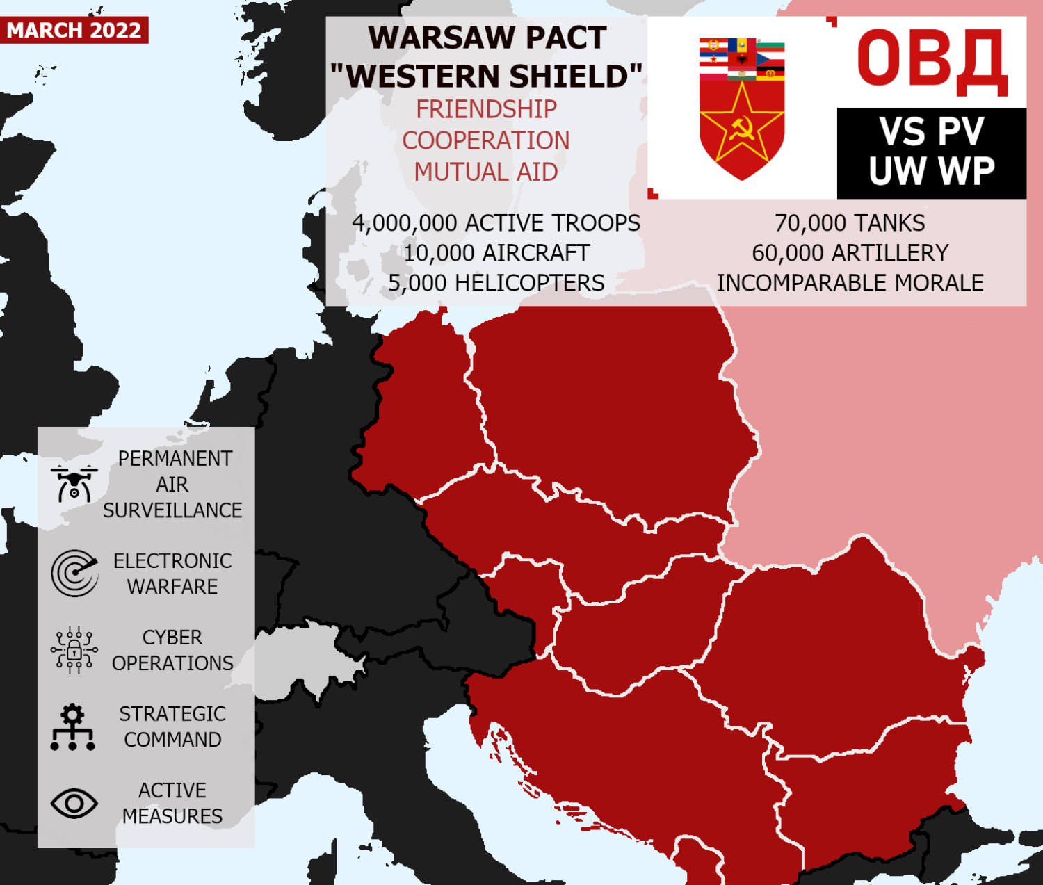 Warsaw Pact "Western Shield" Infographic - March 2022