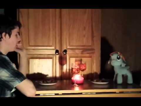 Brony goes on a date with pony toy