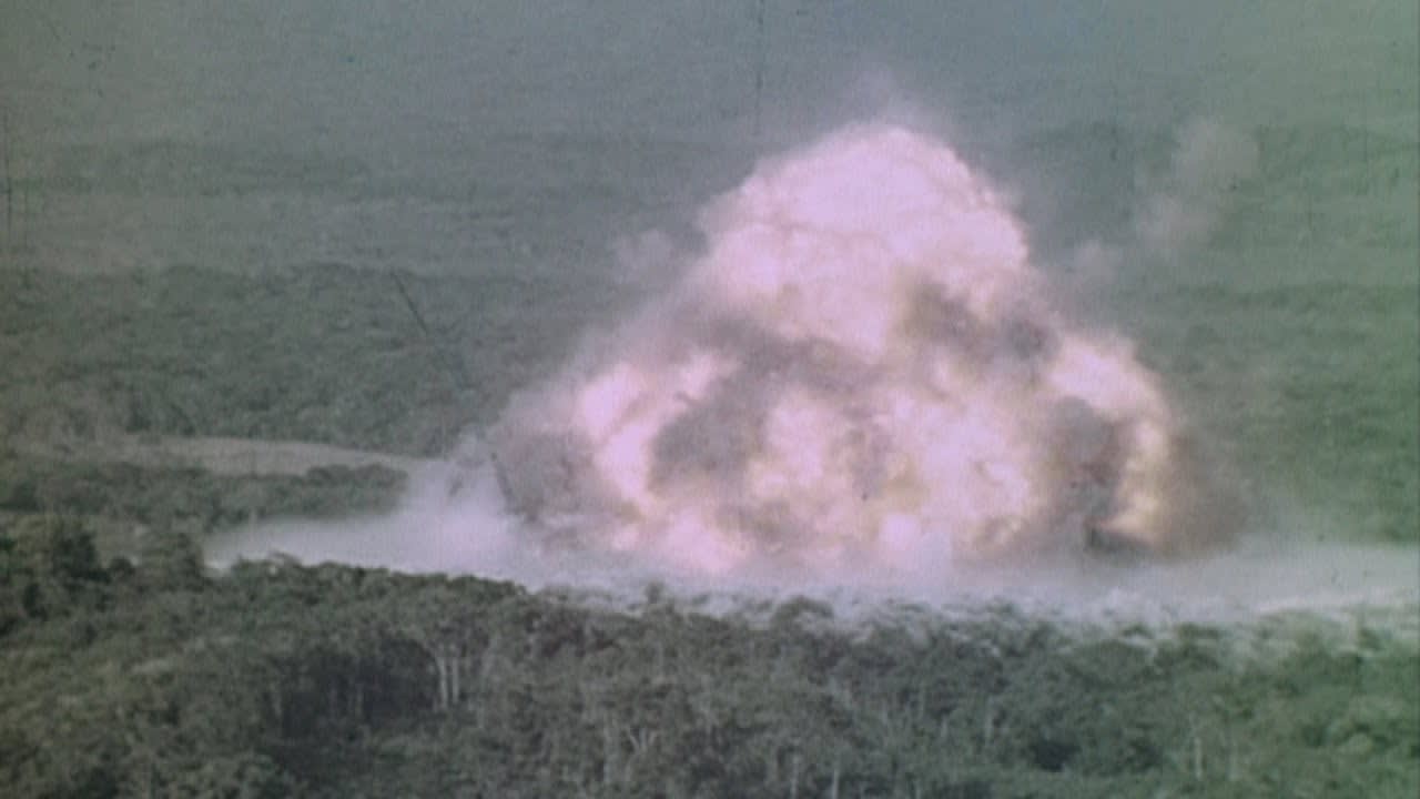 In 1963, the Australian Army detonated a 50-ton sphere of TNT above a rainforest to simulate how a nuclear bomb could clear a jungle