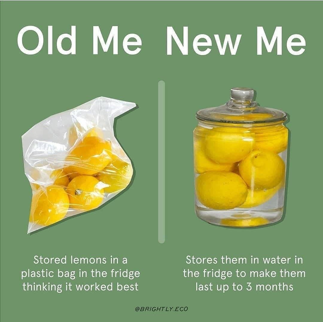 🏡 Home Remedies | Health Tips on Instagram: “Drop ❤ if you want more posts like this. Great content by @brightly.eco ❤. #EcoTip 💡 Cover your lemons and limes in water before storing…”