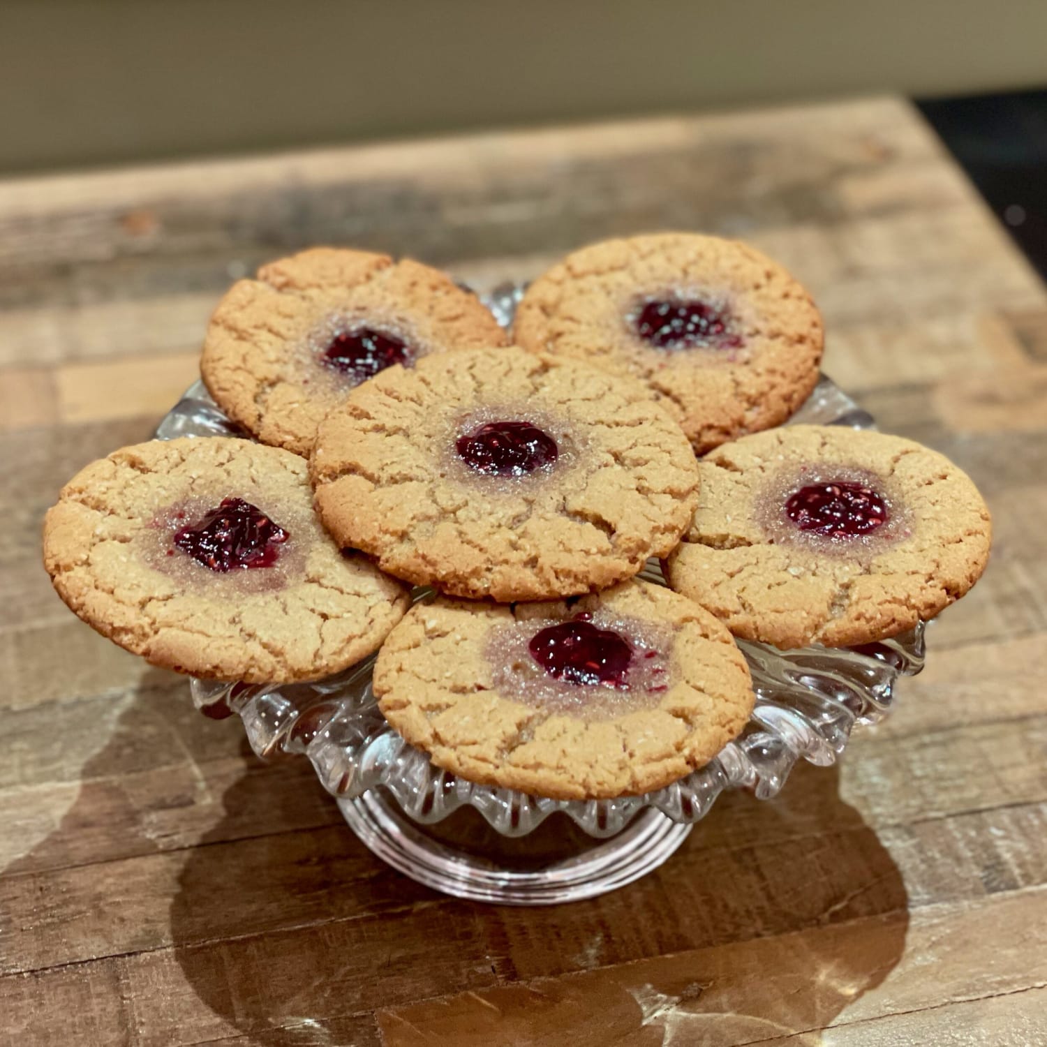 Peanut Butter Jelly Time Thumbprint Cookies (Recipe)