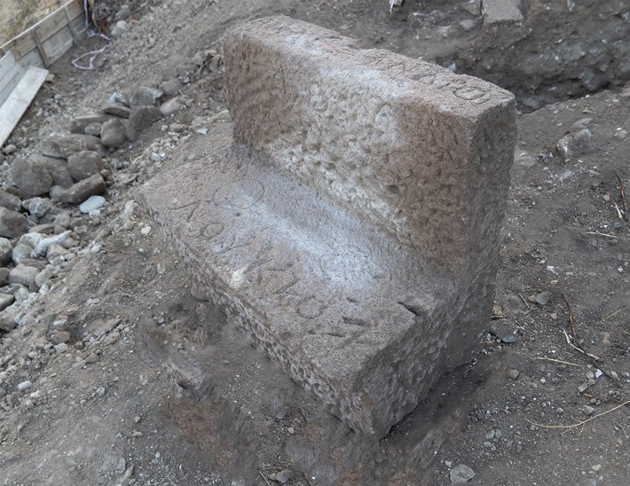 In the Roman amphitheater at Turkey’s ancient city of Pergamon, archaeologists unearthed two seat blocks inscribed with the names of people attempting to reserve a prime viewing spot.