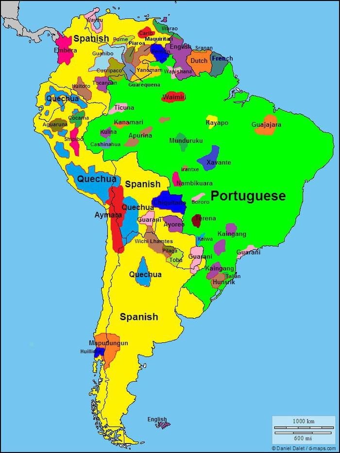 Linguistic Map of South America