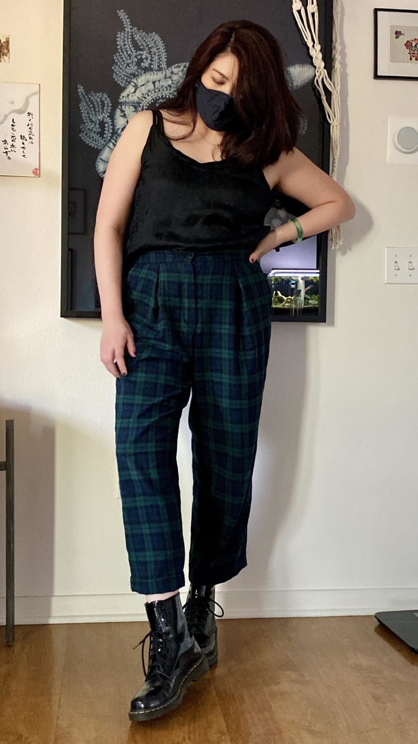Socially acceptable pajamas with the Ogden cami and Vogue 1707 trousers